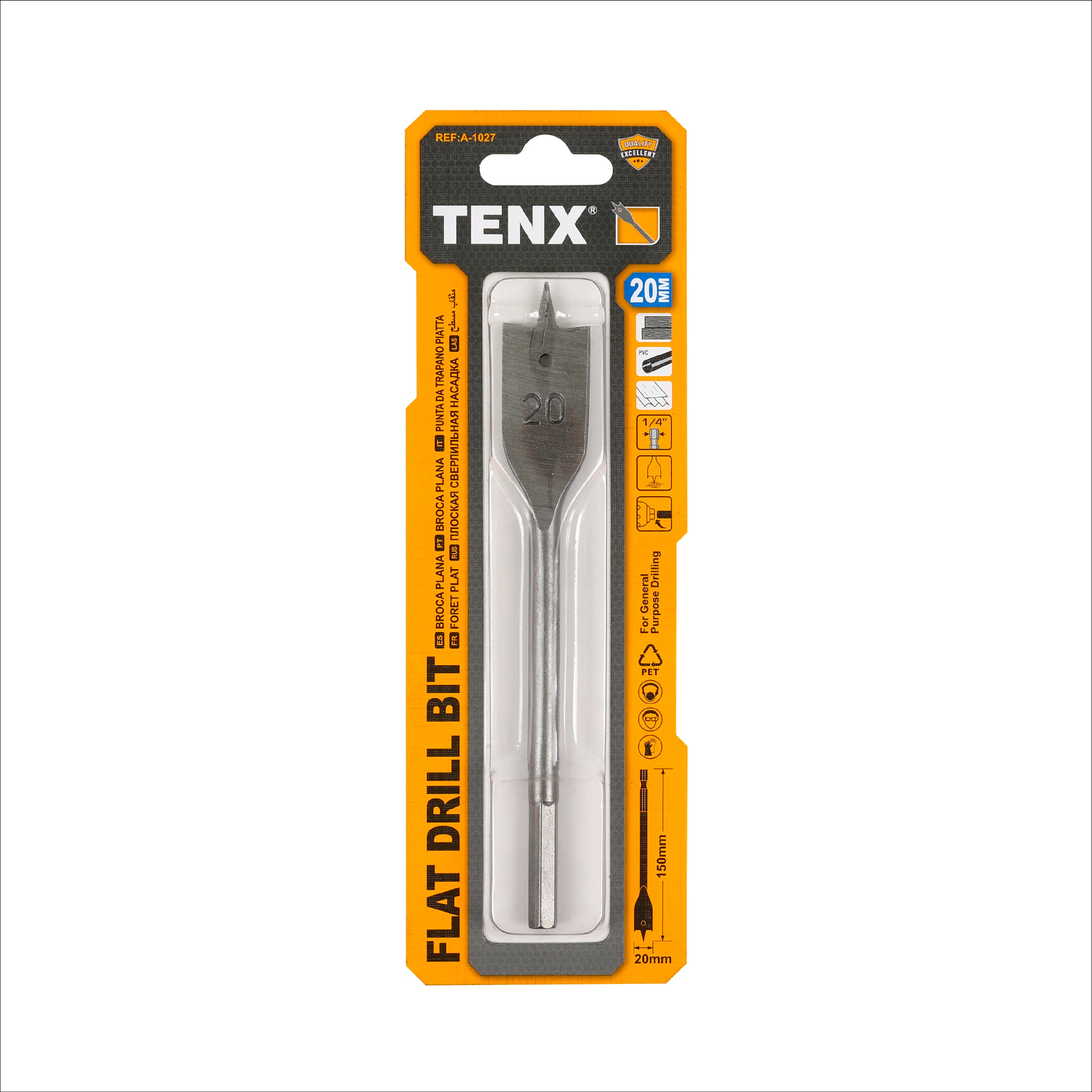 Flat Drill Bit – 20 mm
