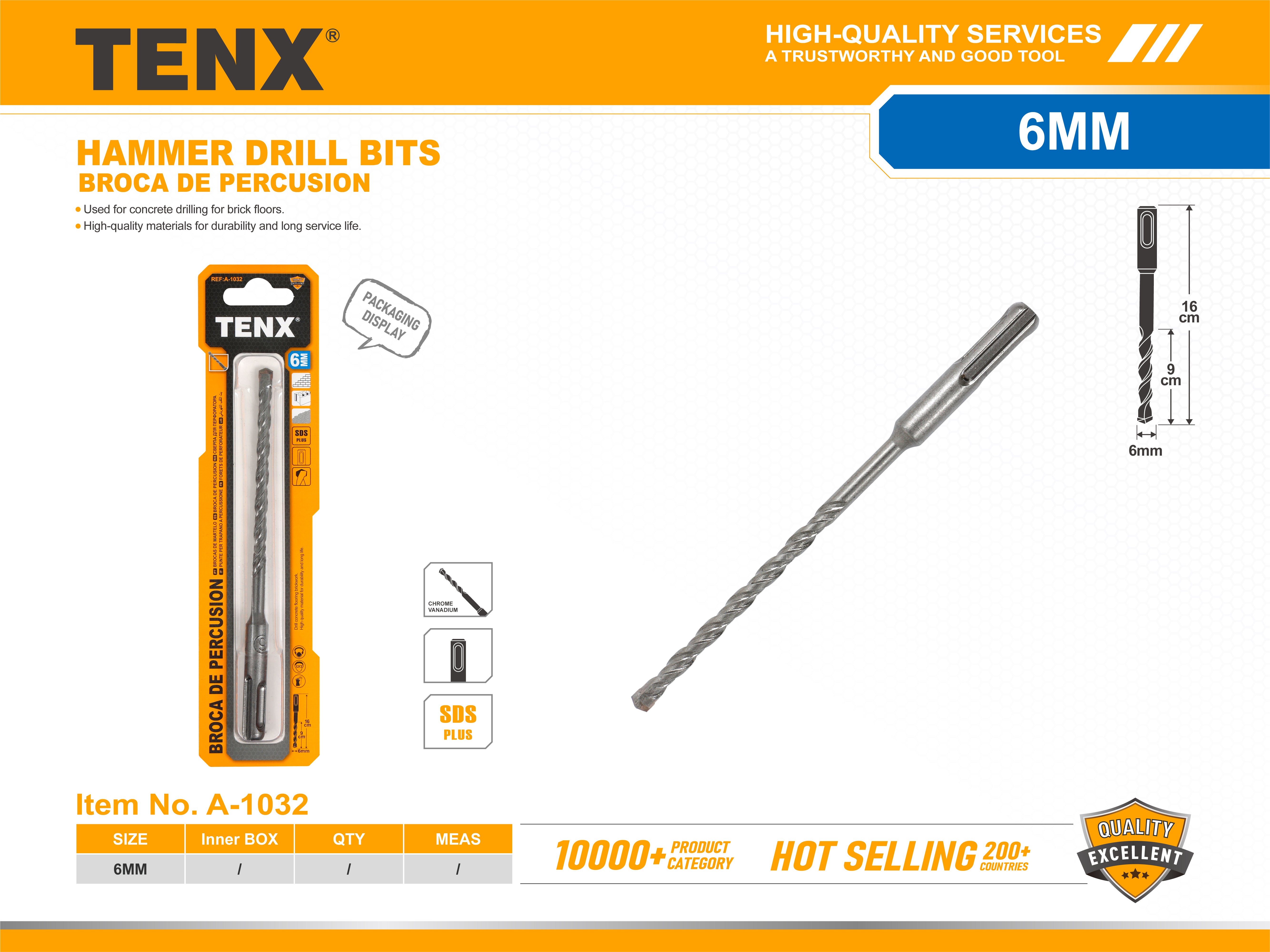 Hammer Drill Bit – 6 mm
