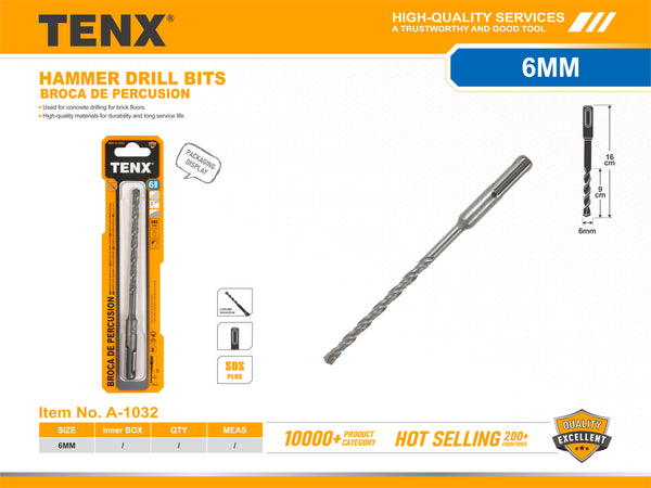 Hammer Drill Bit – 6 mm
