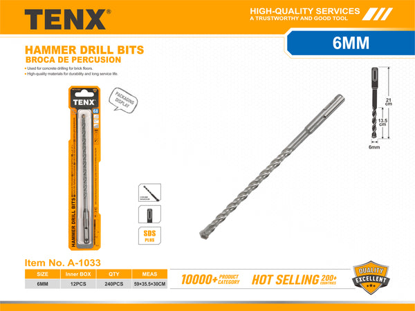 Hammer Drill Bit – 6 mm