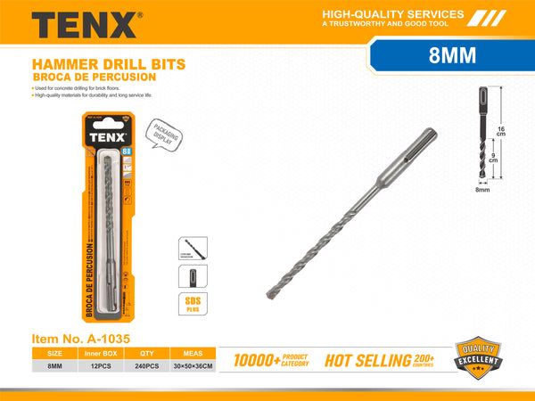 Hammer Drill Bit – 8 mm