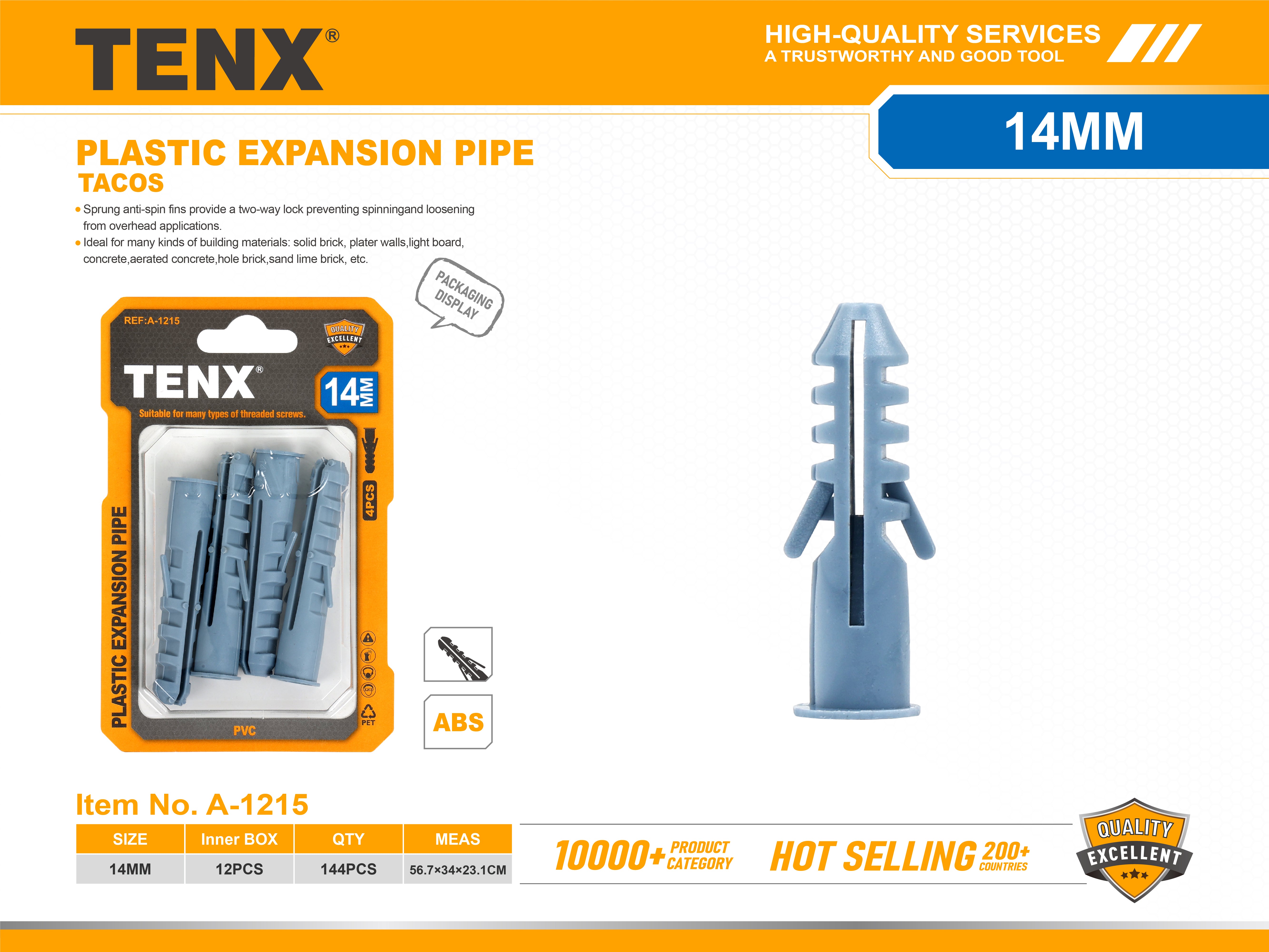 Plastic Expansion Pipe – 14MM