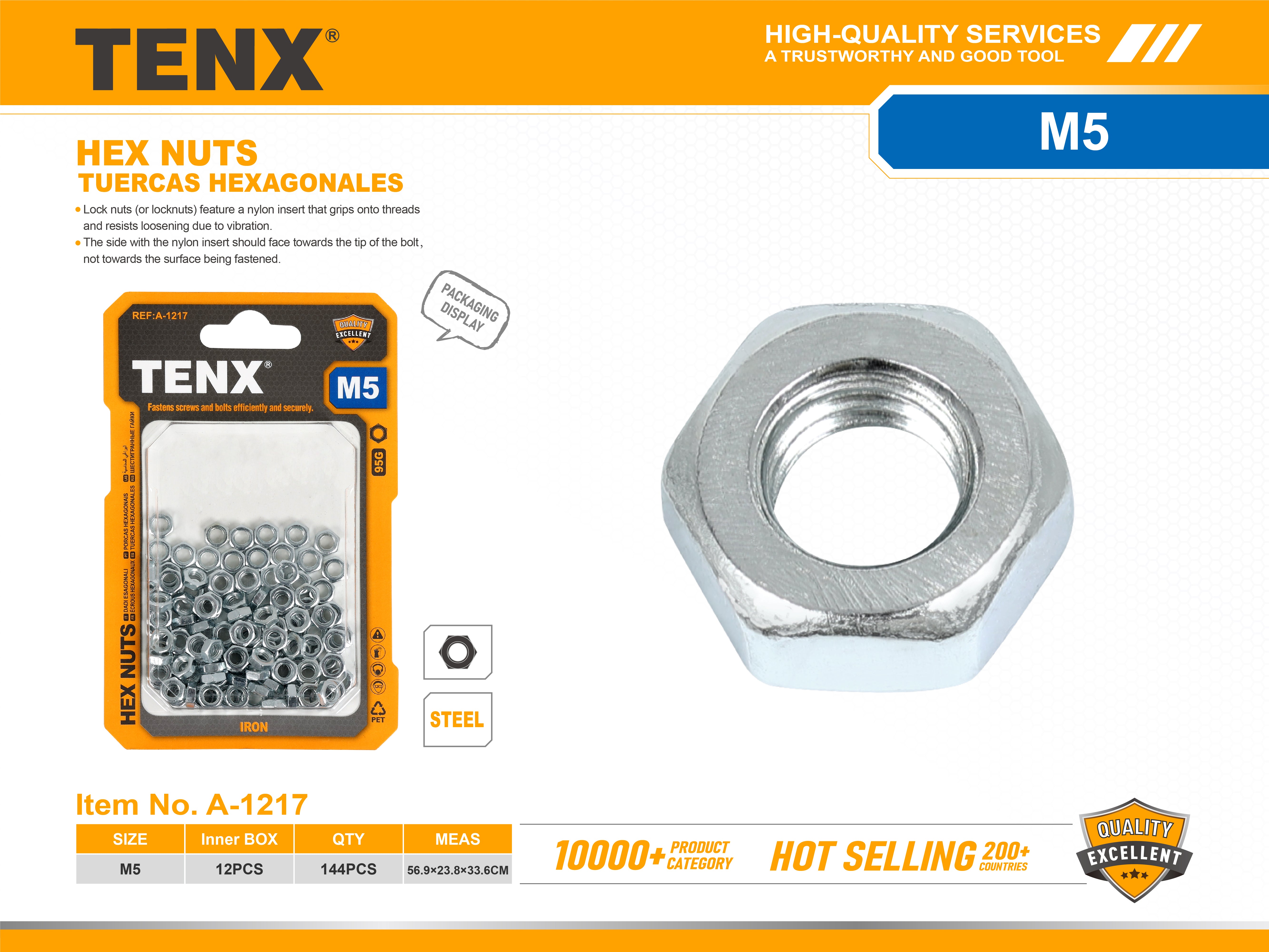 Hex Nuts – M5