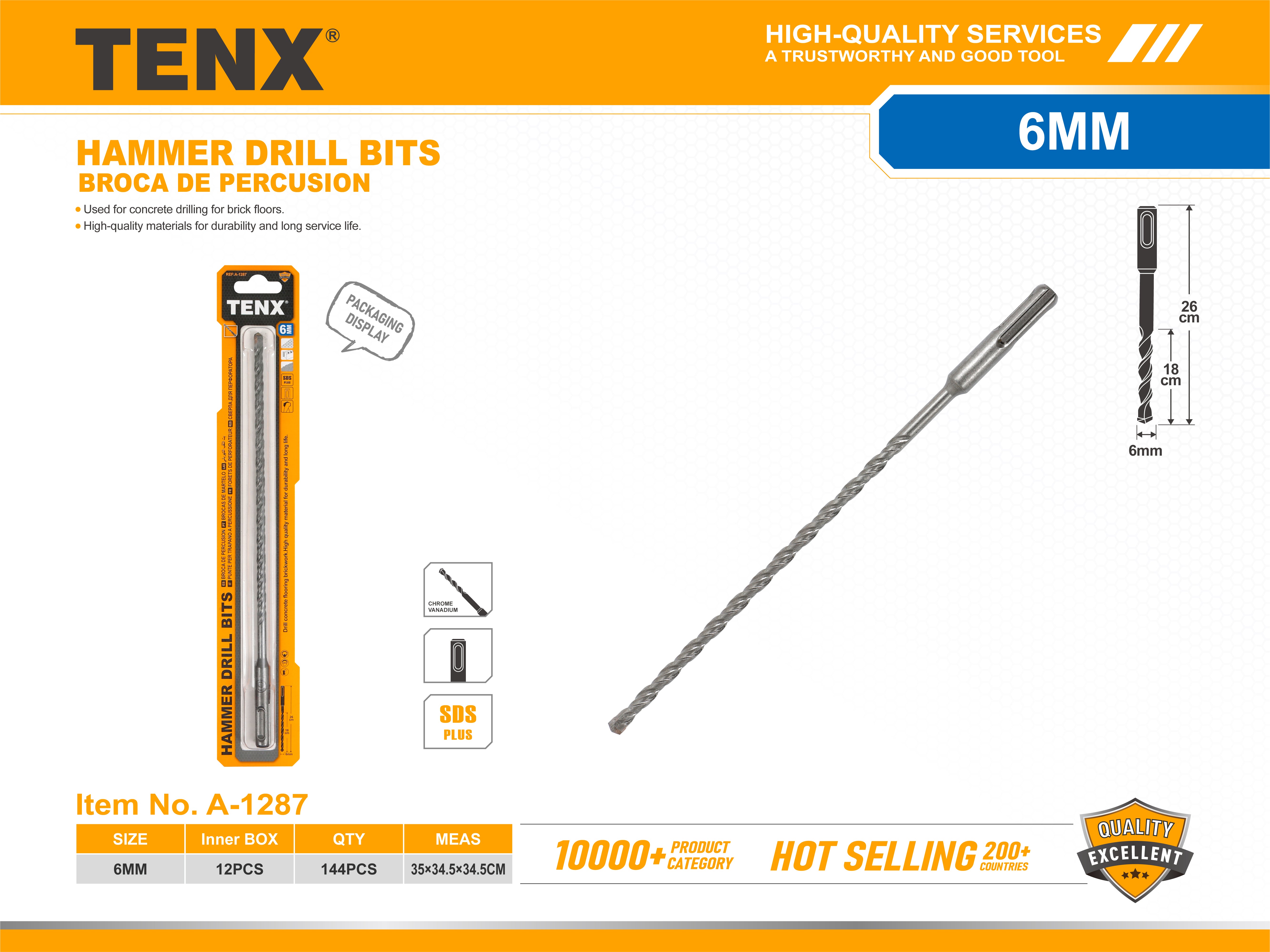 Hammer Drill Bit – 6MM