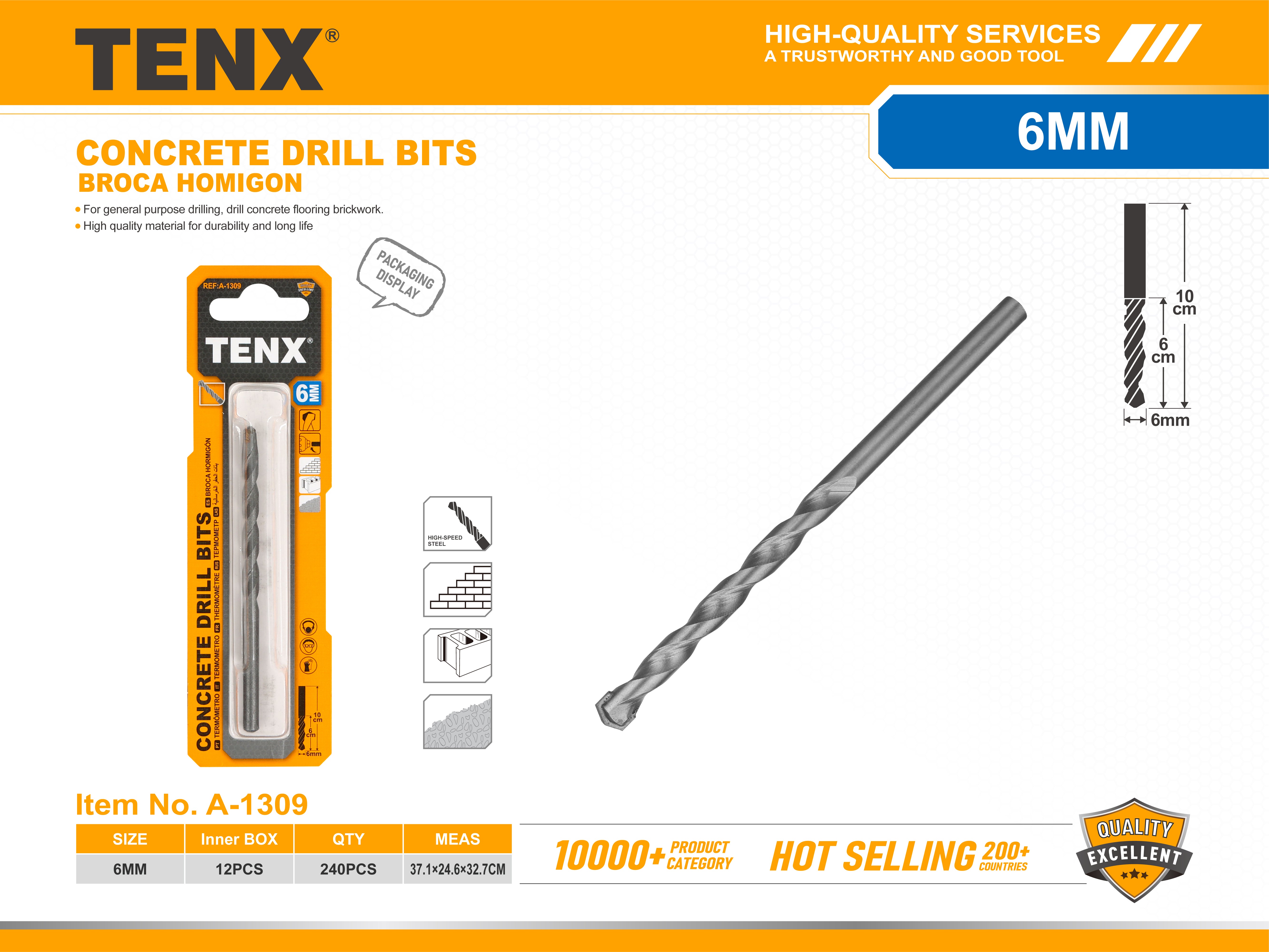 Concrete Drill Bit – 6MM