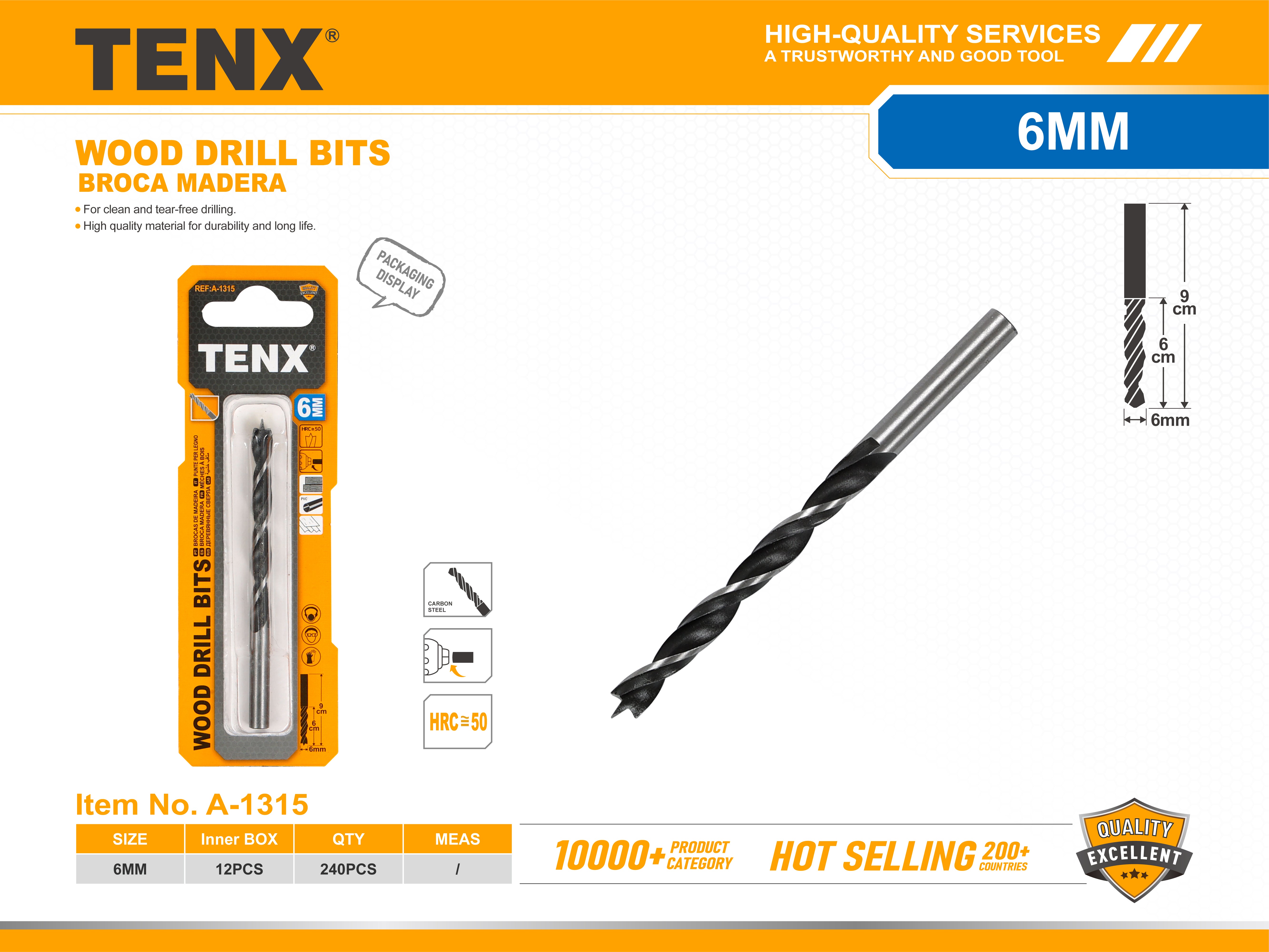 Wood Drill Bit – 6MM