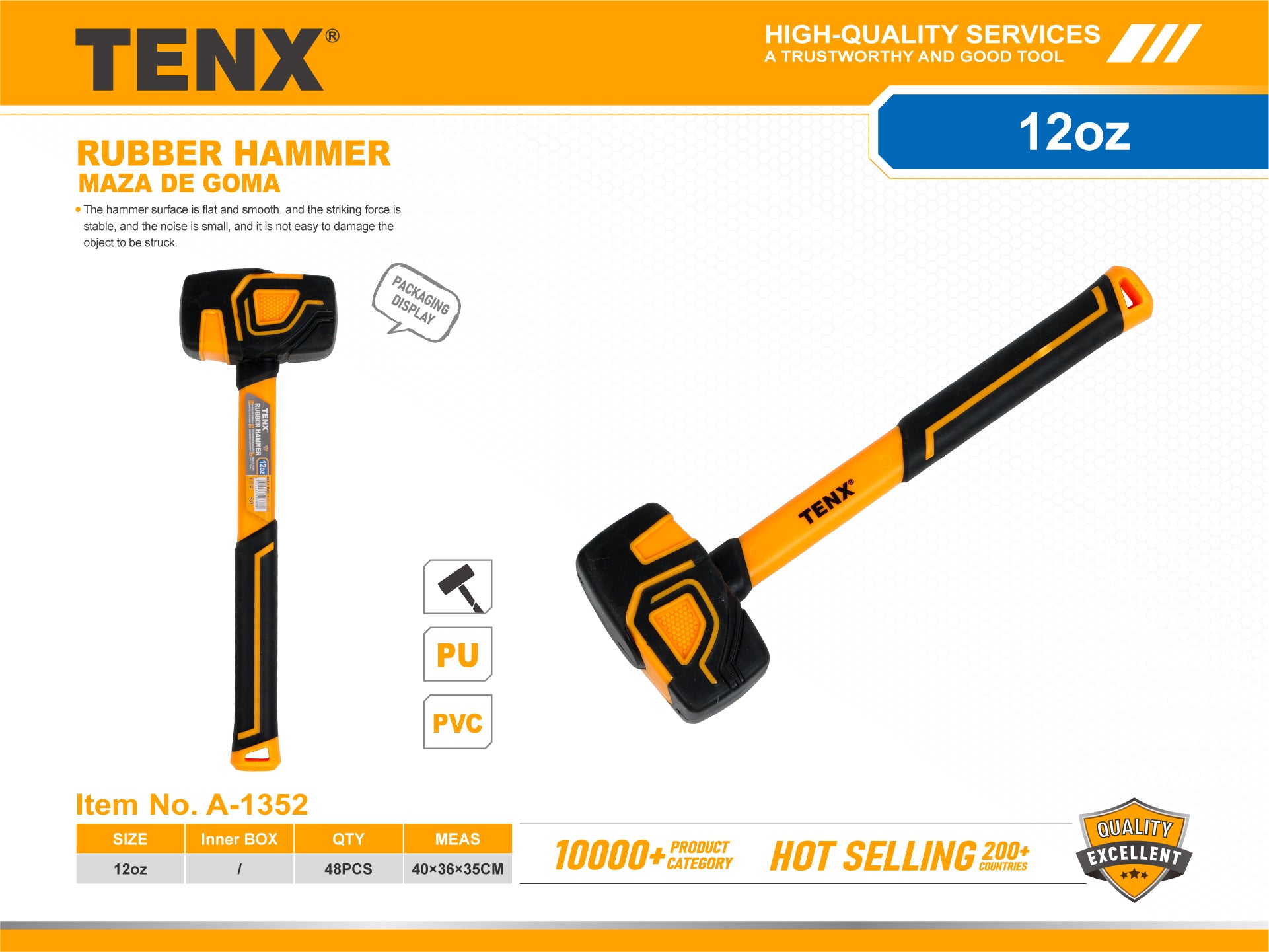 Rubber Hammer – 12oz