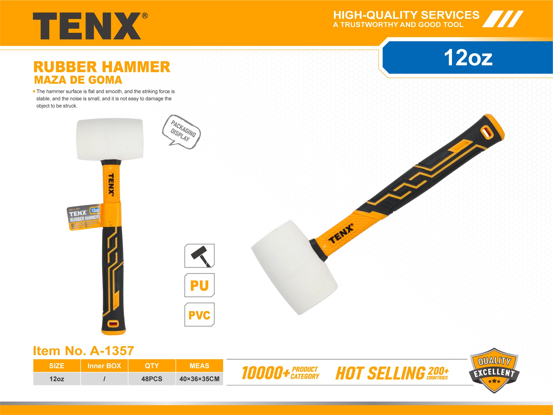 Rubber Hammer – 12oz