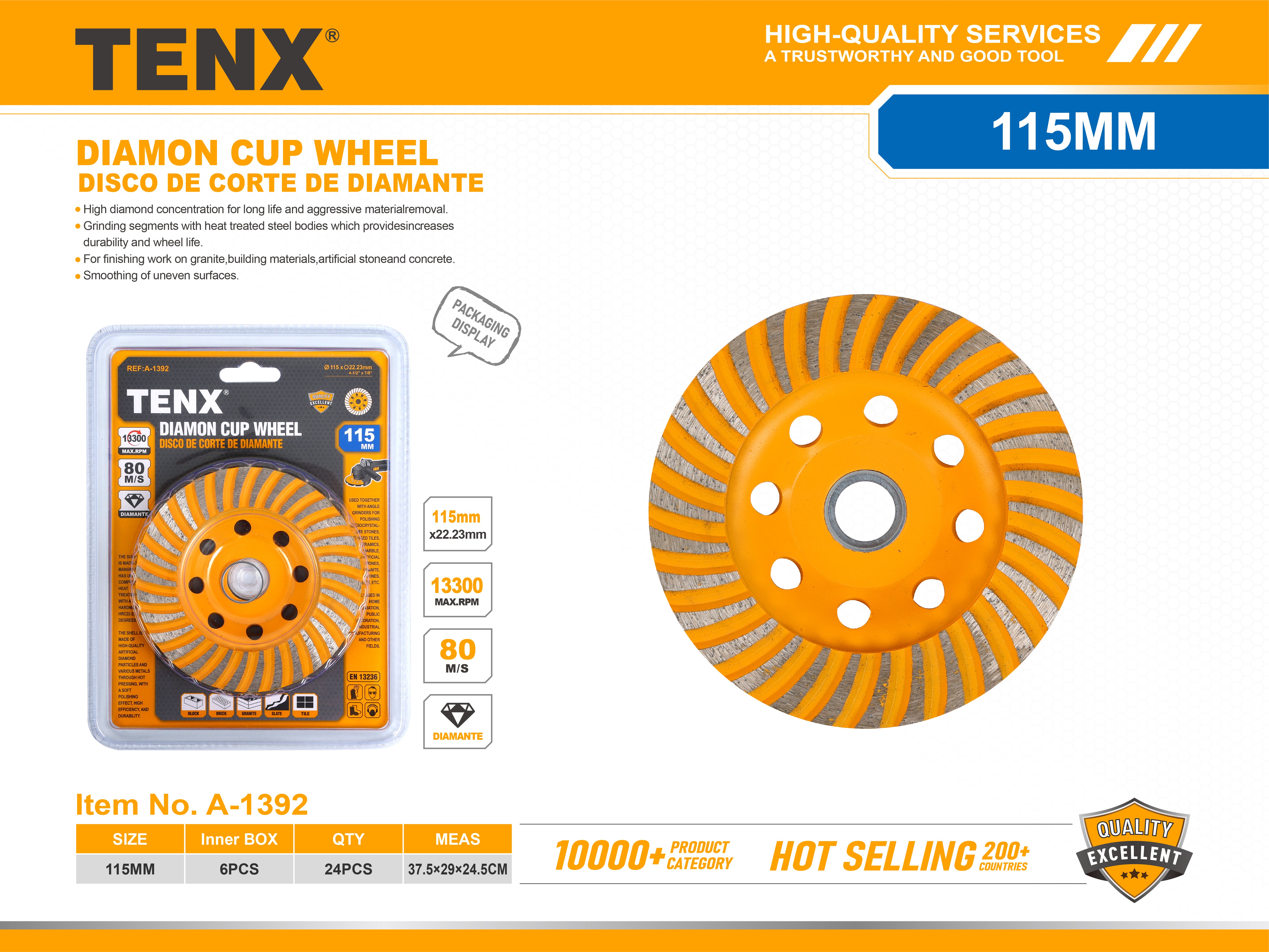 Diamond Cup Wheel – 115MM