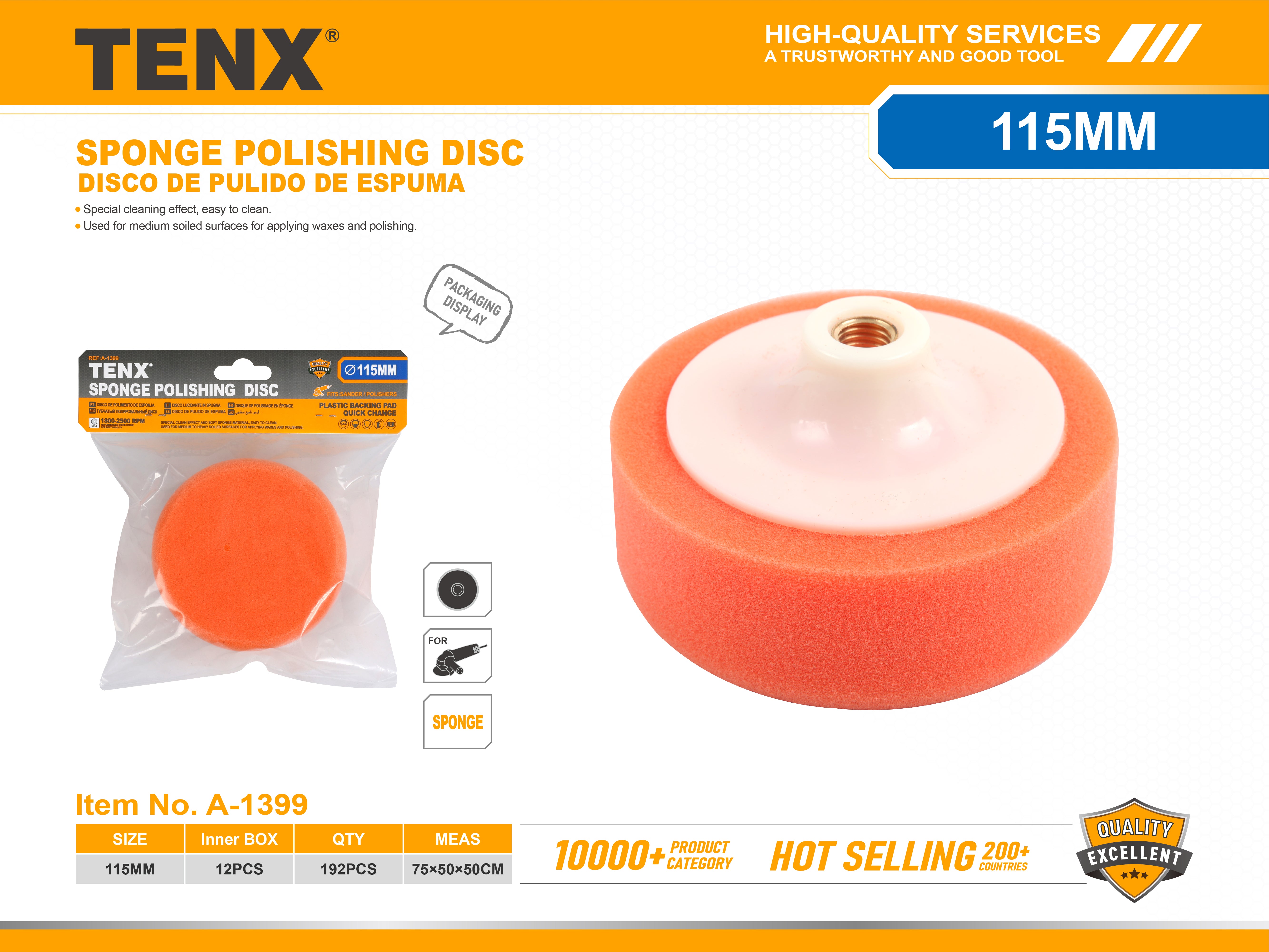 Sponge Polishing Disc – 115 mm