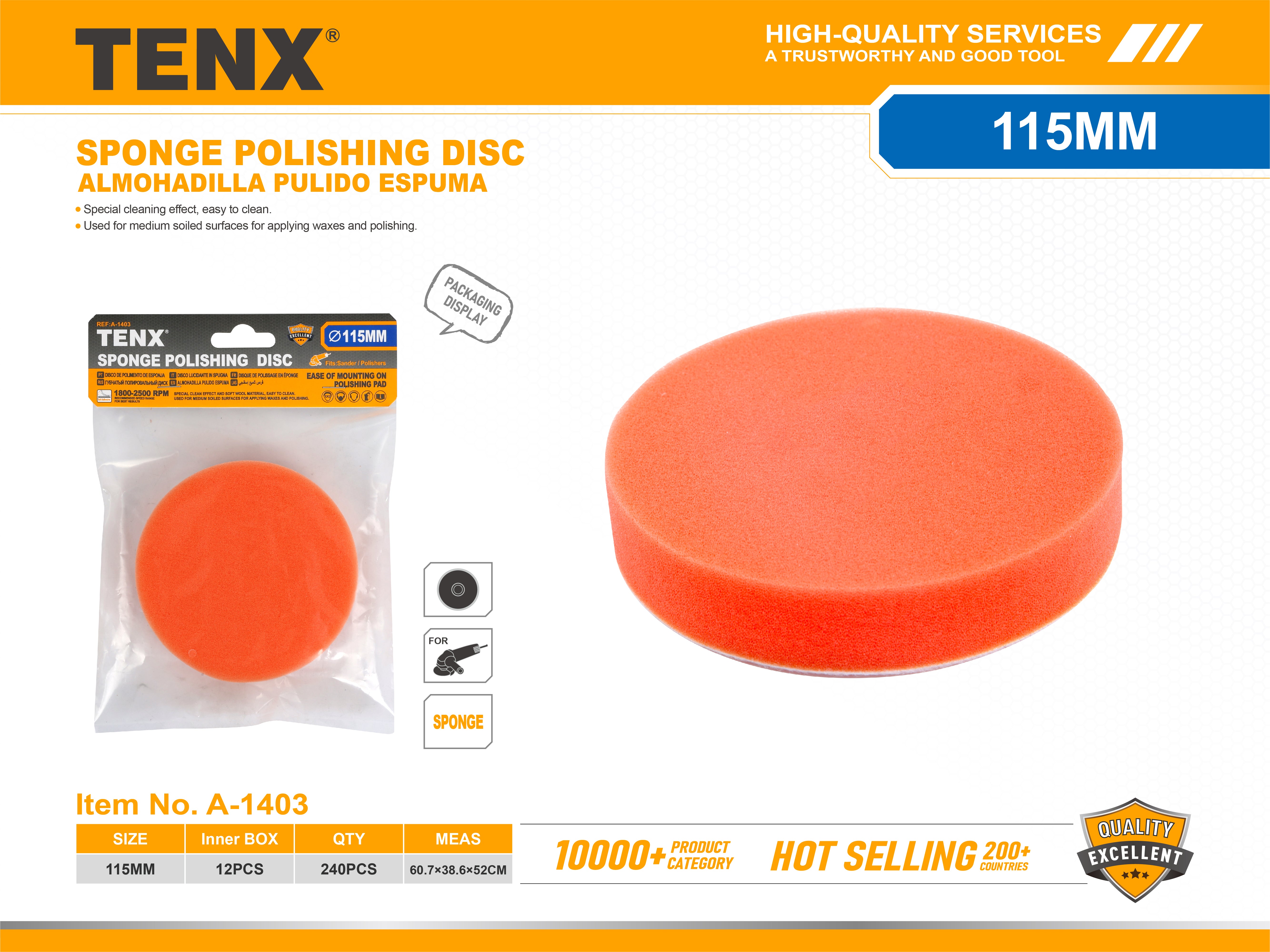 Sponge Polishing Disc – 115mm