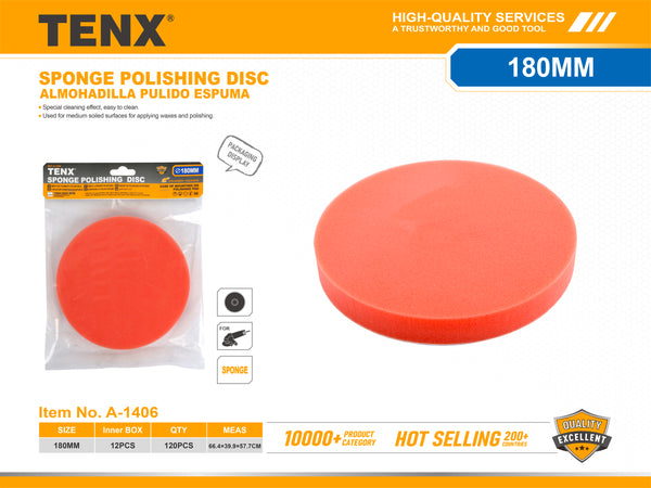 Sponge Polishing Disc – 180mm