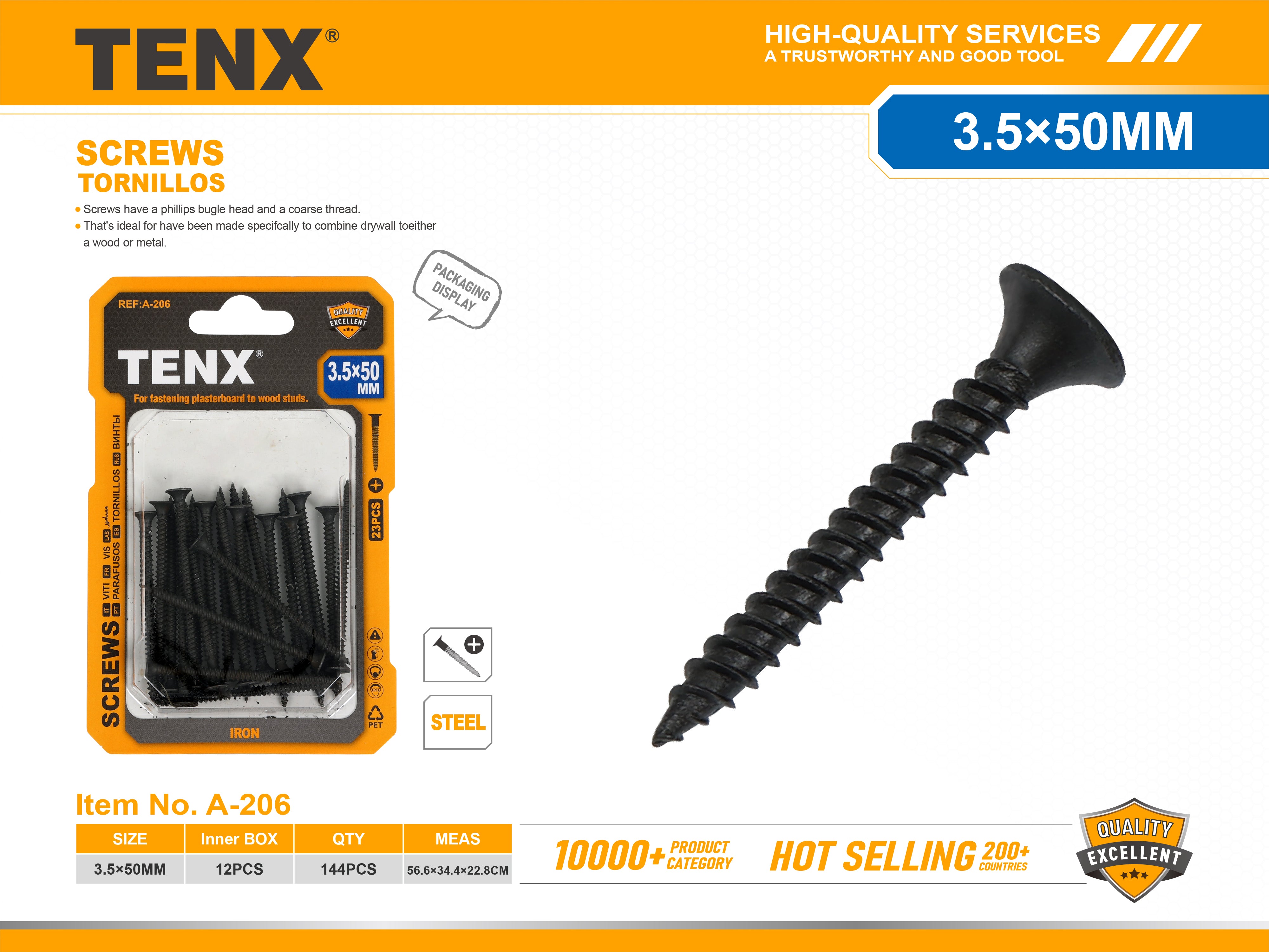 Screws – 3.5 × 50 mm