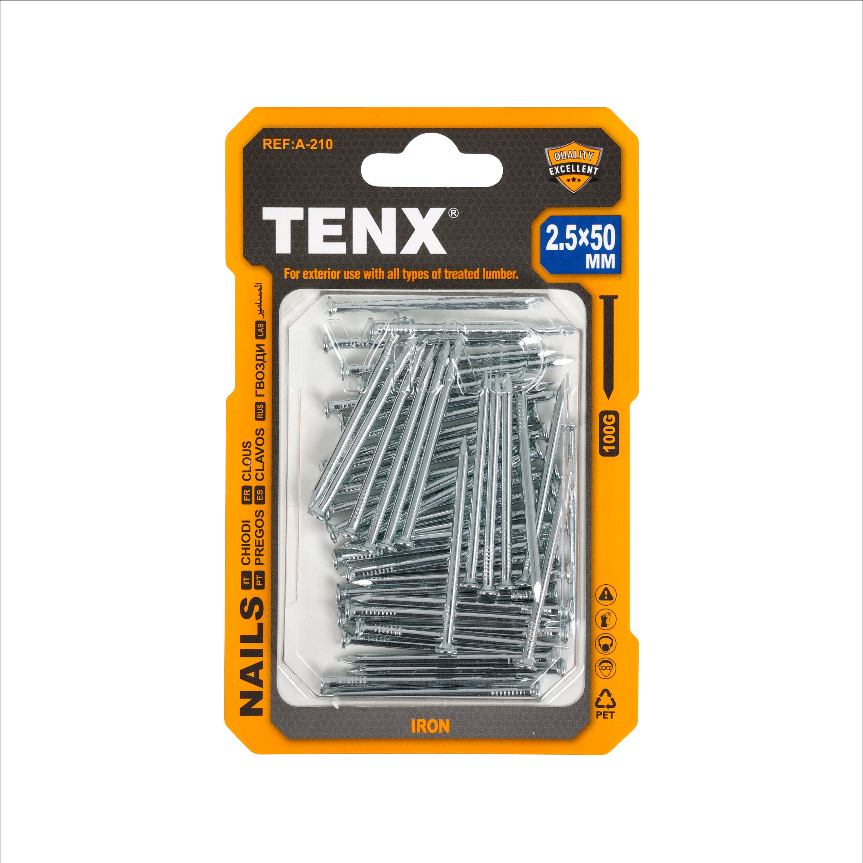 Nails – 2.5 × 50 mm