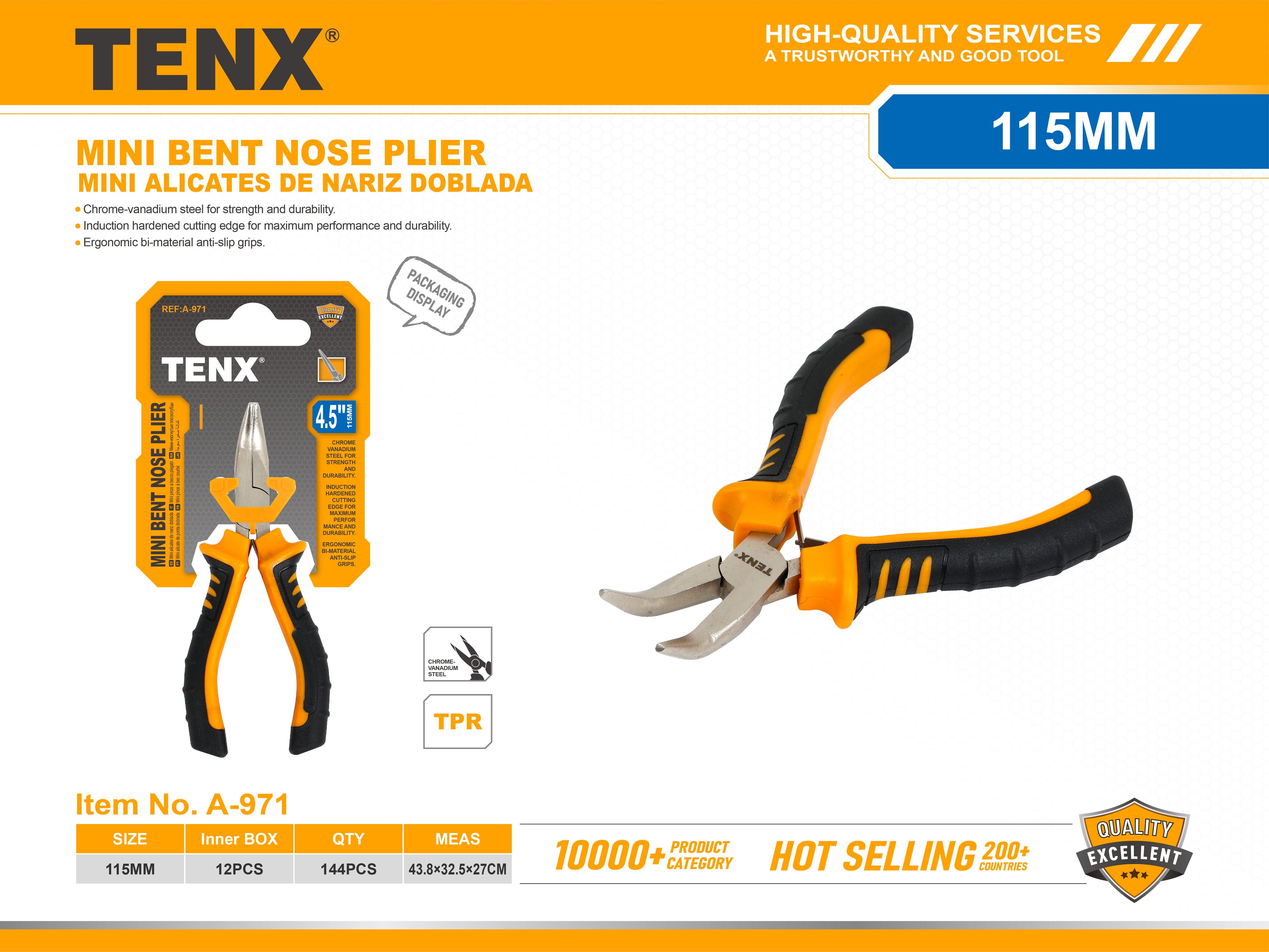 Mini Bent Nose Plier – 115 mm